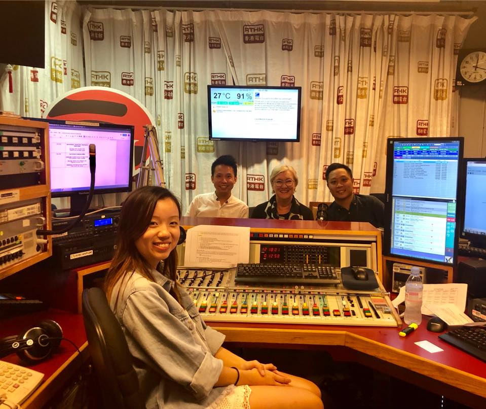 APBC organising committee members were being interviewed by presenter, Annalie Chow at RTHK